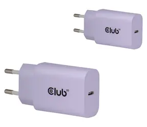 Club3D CAC-3023 fialová / Nabíjačka USB-C / 2-pack / 30W / Power Delivery