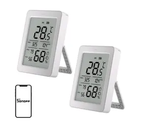 Sonoff SNZB-02DR2 AirGuard TH / Senzor teploty a vlhkosti / ZigBee / LCD displej / 2 ks