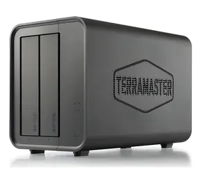 TerraMaster D2-320 / Diskový box / 2x 3,5 "/2,5" / USB 3.2 Gen2 10Gbps / RAID 0/1/JBOD / až 44TB / Diskless