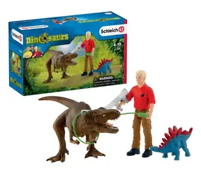 Schleich Dinosaurs 41465 Útok Tyranosaura rexa / Sada figúrok / od 4 rokov