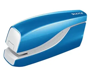Leitz NeXXt Wow 5566 metalická modrá / Elektrická zošívačka / Kapacita 10 listov / Batériové napájanie