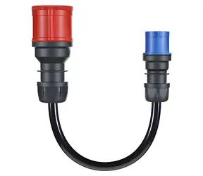 go-e adaptérový kábel CH-04-01 čierna / Adaptér / CEE32 3f 32A na CEE16 1f 16A / 30 cm / IP55