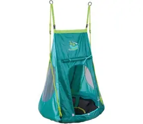 Hudora Hojdacie hniezdo sa stanom Pirate 90 tyrkysová / Hojdačka / priemer 90 cm / nosnosť 100 kg / od 36 mesiacov