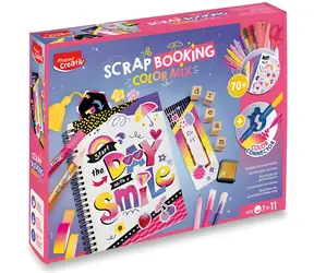 Maped Kreatívna sada Scrapbooking Color Mix / Scrapbook / 220+ samolepiek / fixky, pečiatky a doplnky