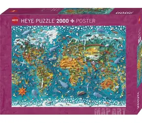 HEYE Puzzle Map Art: Miniatúrny svet