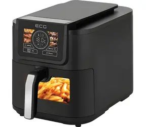ECG AF 8020 Ai Slim Fry / Teplovzdušná fritéza / 8 l / 100-200 ° C / Ai technológie / sklenené dvere