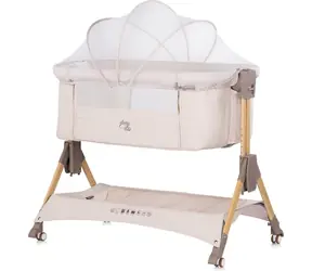 CHIPOLINO Postieľka SleepNFold 2v1 Cashmere / Prístavná k posteli / 6 výškových polôh / Sklopná bočnica