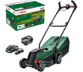 BOSCH CityMower 18V-32-300 zelená/čierna / Aku kosačka na trávu / 18V / Šírka záberu 32 cm / Kôš 30 L