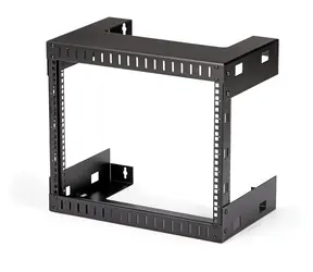 StarTech Nástenný regál 8U čierny / Nástenný regál / nosnosť 80 kg / hĺbka 303 mm / oceľ