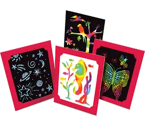 Melissa & Doug Deluxe škrabacie obrázky 16 ks / Kreatívna sada / 21,5 x 14 cm / od 4 rokov