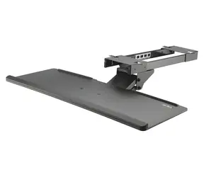 StarTech Držiak klávesnice pod stôl čierna / Klávesnicová polica / Výškovo nastaviteľná / šírka 78,2 cm / nosnosť 2 kg