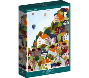 PIECES & PEACE Puzzle Lesné mesto / 1000 dielikov / 47,8 x 69 cm