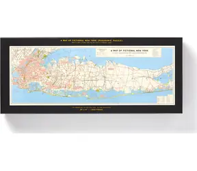 Galison Panoramatické puzzle Mapa filmového New Yorku 1000 dielikov