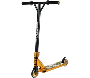 Hudora Kaskadérska kolobežka XR-25.1 zlatá/čierna / Nosnosť 100 kg / Od 10 rokov / Hliníkový rám