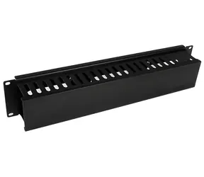 StarTech Krytý káblový organizér 2U / Panel pre správu káblov / čierna / 482×88,1×79 mm