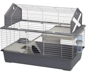 Ferplast Barn 100 šedá / Klietka / Pre králiky a morčatá / 96 x 57 x 73 cm / kov, plast