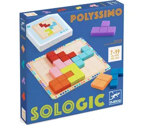 DJECO Drevený hlavolam Polyssimo / 11 dielikov / 3 stupne obtiažnosti