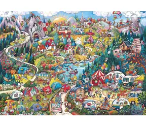 HEYE Puzzle Choďte táboriť! / 2000 dielikov / 97 x 69 cm