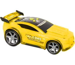 MAC TOYS Auto Racer so zvukom a svetlom žltej / 24 cm