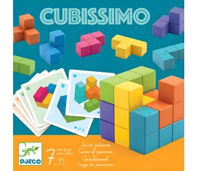 DJECO Drevený hlavolam Cubissimo / Hlavolam / 7 dielikov / 3 stupne obtiažnosti