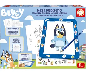 Educa Kreatívna sada so svietiacou podložkou Bluey / Obkresľovanie a vyfarbovanie / so samolepkami