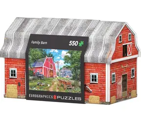 EUROGRAPHICS Puzzle v plechovej krabičke Rodinný statok
