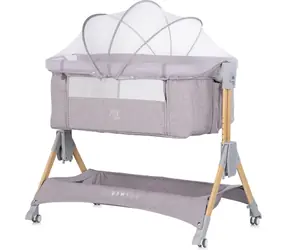 CHIPOLINO Postieľka SleepNFold 2v1 Platinum / Prístavná k posteli / 6 výškových polôh / Sklopná bočnica