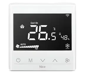 Fibaro Nice Fan2-Control biela / Termostat / Z-Wave / Wi-Fi / 86x86 mm