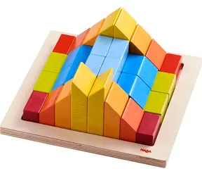 Haba Drevená mozaika Geomix / 28 dielikov / od 3 rokov