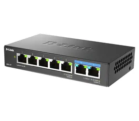 D-Link DMS-107 / Switch / 5x 10/100/1000 + 2x 2,5GBase-T / neriadený / stolná aj nástenná montáž