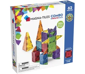 MAGNA-TILES Magnetická stavebnica Combo MT-244062CO / 62 dielikov / microMAGS
