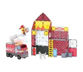 MAGNA-TILES Stavebnica Fire Station / Magnetická stavebnica / 50 dielov / od 3 rokov