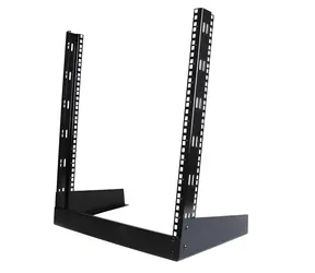 StarTech Open Frame 12U čierny / Stojanový rack / 19" / hĺbka 292 mm / nosnosť 50 kg / 2-stĺpikový