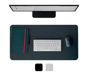 Leitz podložka na stôl recyklovaná koža tmavo šedá / Podložka na stôl / Koža / 70 × 36 cm