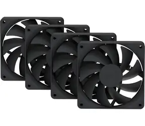 HYTE FA12 4ks čierna / Ventilátor / 120 mm / 1500 RPM / 28 dB / 4-pin PWM
