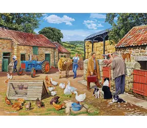 GIBSONS Puzzle Zavolajte veterinára / 4x500 dielikov / 49 x 34 cm