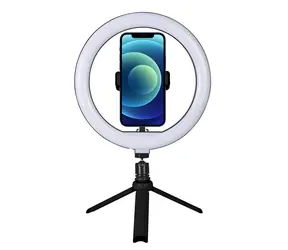 WG Vlog Kit / Sada pre vlogovanie / Tripod / Držiak telefónu / LED svetlo / 3 farby