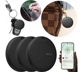 MiLi MiTag čierna 3 ks / Bluetooth lokalizačný čip / IPX67 / Google Find My Device