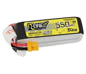 Tattu R-Line 550mAh 14,8 V 4S1P / Batéria / 95C / JST-XH