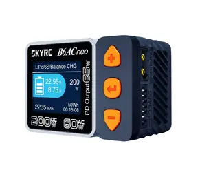 SkyRC B6AC Neo / Nabíjačka / LiPo, LiFe, NiMH / 200 W DC / 60 W AC / USB-C PD 65W