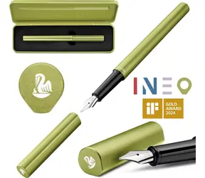 Pelikan Ineo Elements P6 M jarná zelená / Plniace pero / Nerezový hrot / Darčekové balenie