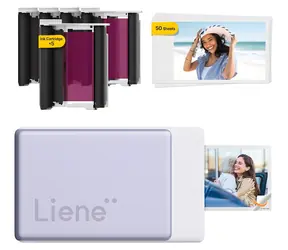 Liene Pearl N200 Pre fialová / Prenosná fototlačiareň / 2x3" / Bluetooth 5.2 / 300 dpi / USB-C