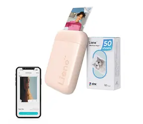 Liene Pearl ružová / Mobilná fototlačiareň / technológia Zink / formát 2x3" / Bluetooth 5.0