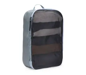 Thule Packing Cube M TPCS202 Pond Gray / Cestovný organizér / Sieťovaný vršok / Zip YKK / Recyklovaný nylon