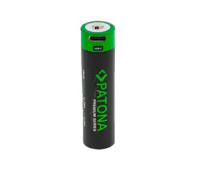 Patona 18650 / Nabíjacia batéria / Li- ION / 3300mAh / Premium / 3,7 V / USB-C nabíjanie