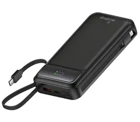 MediaRange Powerbanka 20 000 mAh čierna / Powerbanka / USB-C PD / Quick Charge / LCD displej / 74 Wh