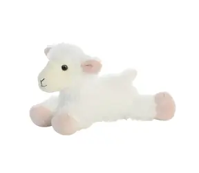 AURORA Plyšové jahňa Laná / 20 cm / biela / pre dospelých aj deti