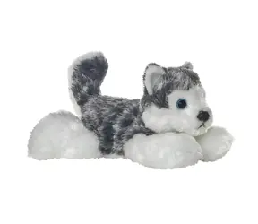 AURORA Plyšový pes Mush Husky šedo-biela / 20 cm / Plyš