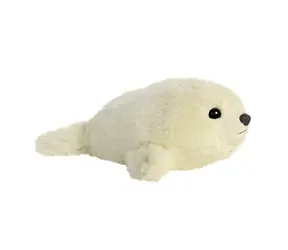 AURORA Plyšové tulenie mláďa / 20 cm / biela / pre dospelých aj deti