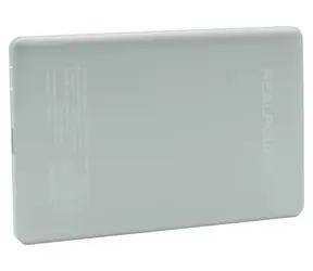 RealPower PB-5000 MAG Ultra Slim strieborná / Powerbanka / 5000 mAh / MagSafe 15W / USB-C PD